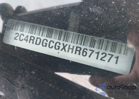 2017 Dodge Grand Caravan Sxt from USA, damaged, VIN 2C4RDGCGXHR671271